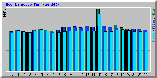 Hourly usage for May 2024